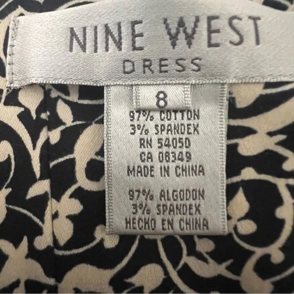 Nine West Size 8 Cotton Dress with Lace Detail - Picture 5 of 7